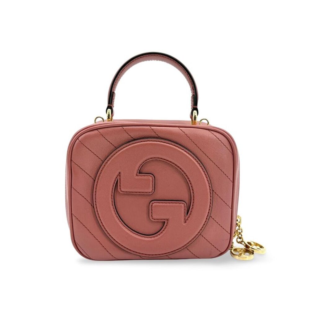 Gucci Blondie Small Matelassé Top Handle Bag Pink